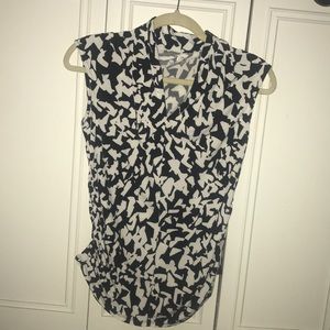 Dressy black and white shirt